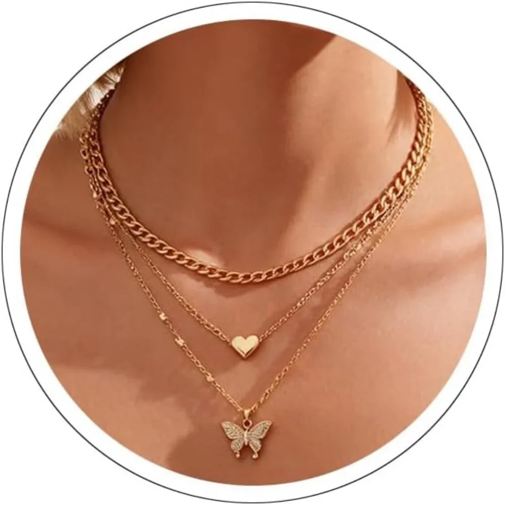 Clover Necklace Dainty Hollow 4 Leaf Choker Necklaces Tiny Cute Pendant Necklace